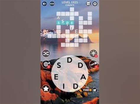 Wordscapes level 1930 in the Calm Pack category and Formation Group subcategory contains 12 words and the letters EFHRS making it a relatively moderate level. . Wordscapes level 1925
